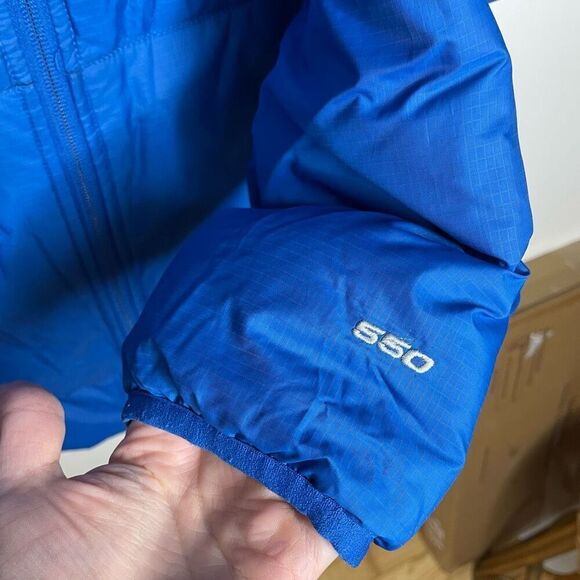 The North Face Jacket Mens Large L Blue Crimptastic 550 Down Hybrid Stretch Warm - Picture 5 of 9
